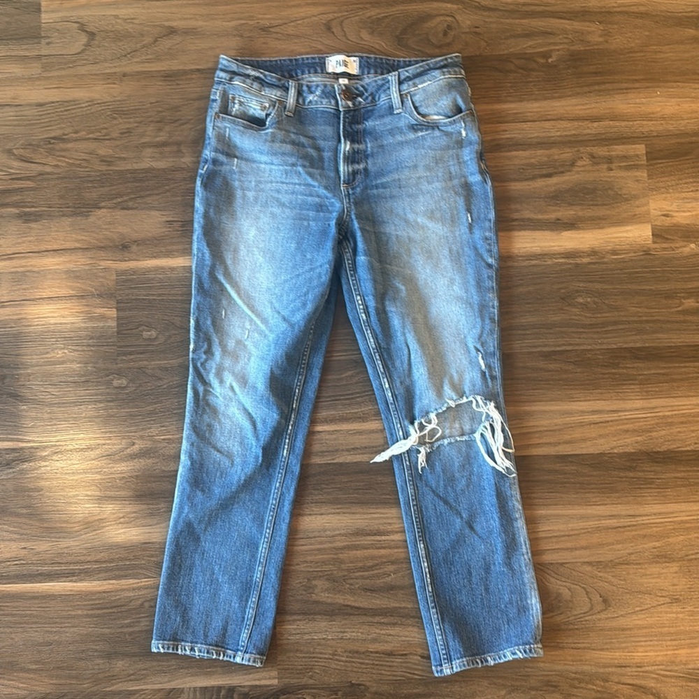 PAIGE Brigitte Distressed Jeans Sz 28